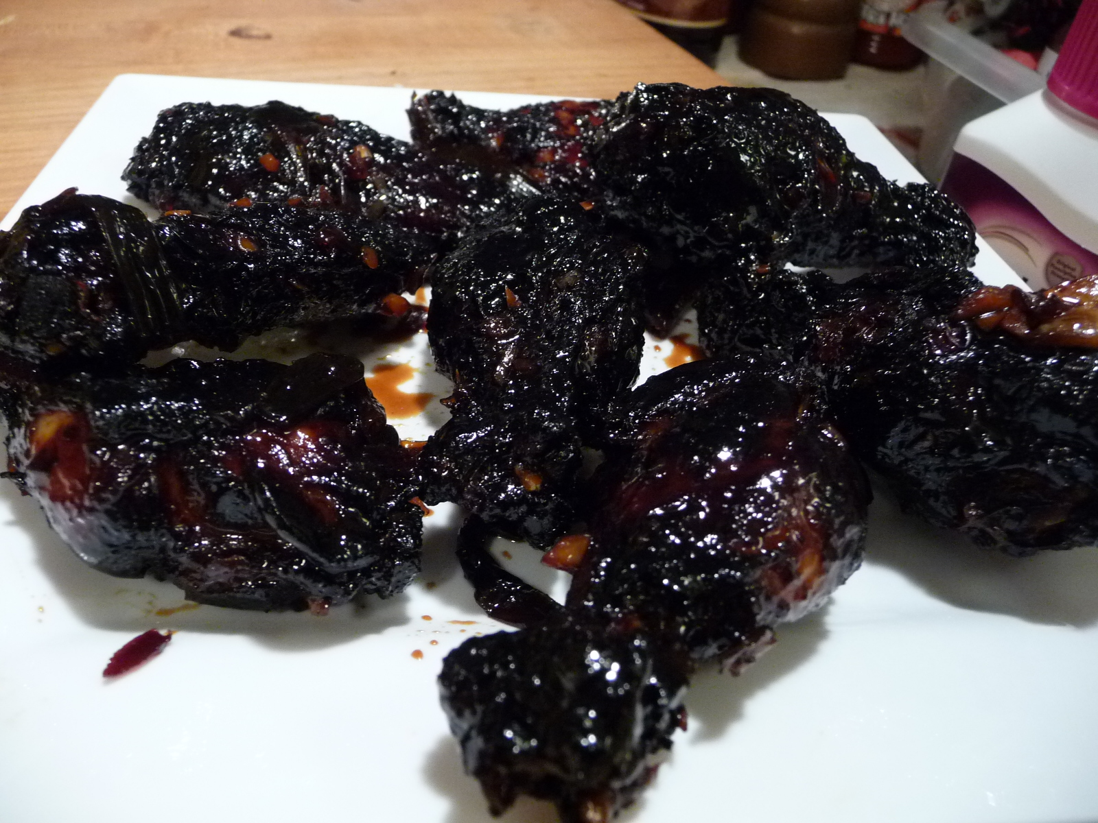 Spicy Garlic Coal Black Wings recipe - HotSauceDaily